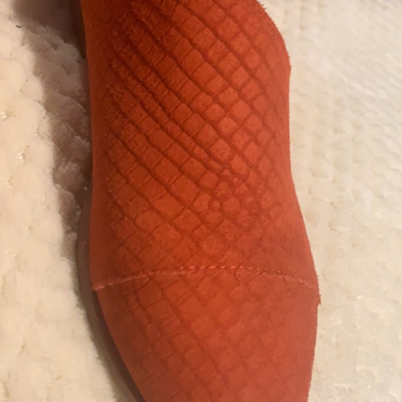 FREE PEOPLE orange cutout flat bootie - Picture 5 of 5